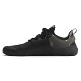 VIVOBAREFOOT Motus Strength - Zapatos de entrenamiento de fuerza para mujer con suela de entrenamiento de fuerza descalzo, Obsidiana, 40 EU
