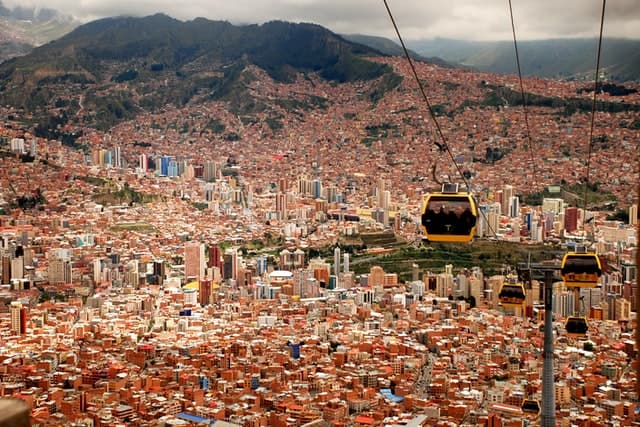 Teleférico en Bolivia