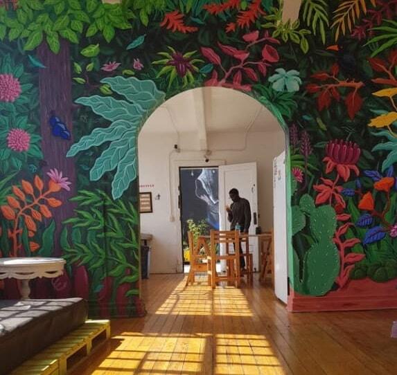 Murales de albergues de la Ciudad de México.