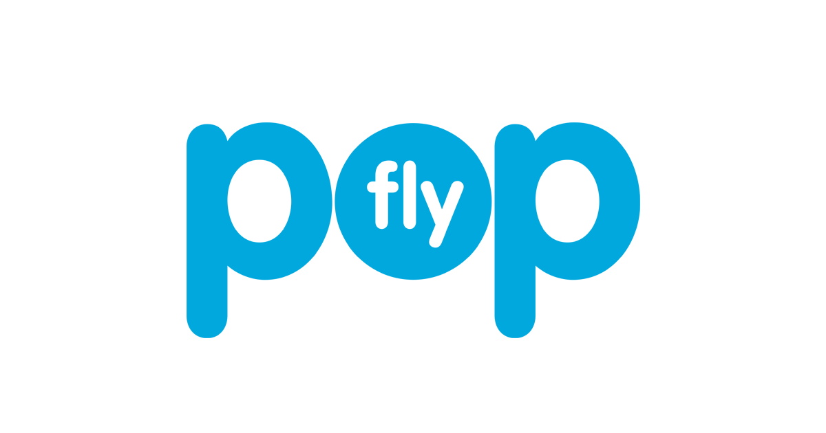 logo azul flypop