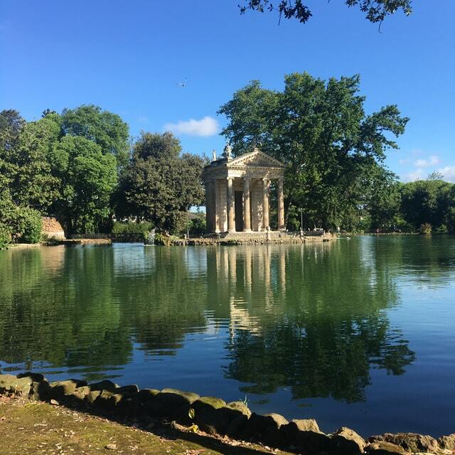 Jardín del museo Borghese