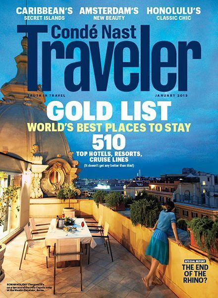 Revista de viajes CN Traveler Gold List.