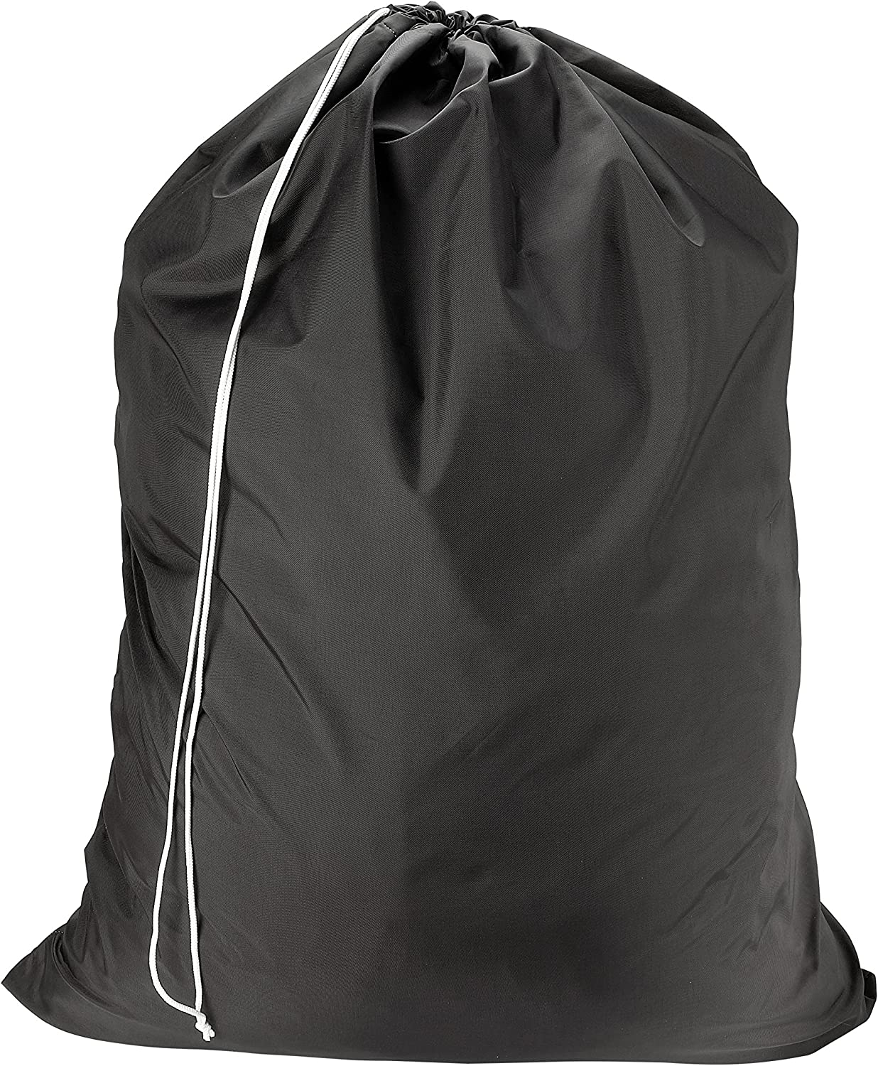 bolsa de lavandería negra con cordón de Amazon