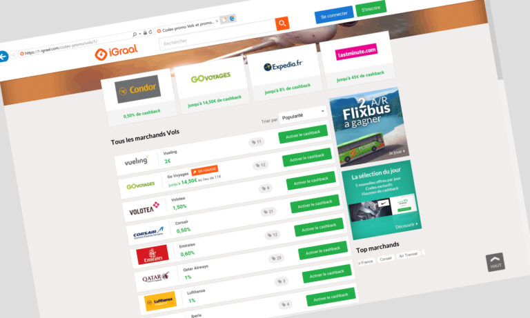 Paga menos por tu billete de avión gracias al cashback