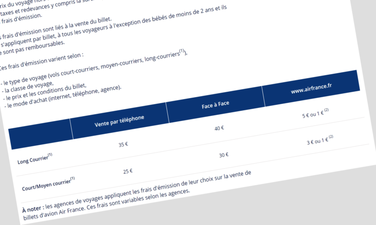 Eliminar las tarifas de reserva de billetes de avión