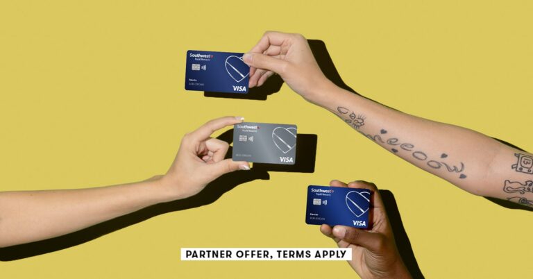 Comparación de las tarjetas de crédito personales de Southwest: Priority, Premier y Plus