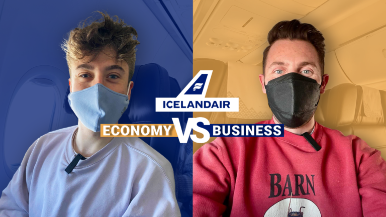 Míranos volar con Islandair de 2 maneras diferentes: clase ejecutiva versus económica