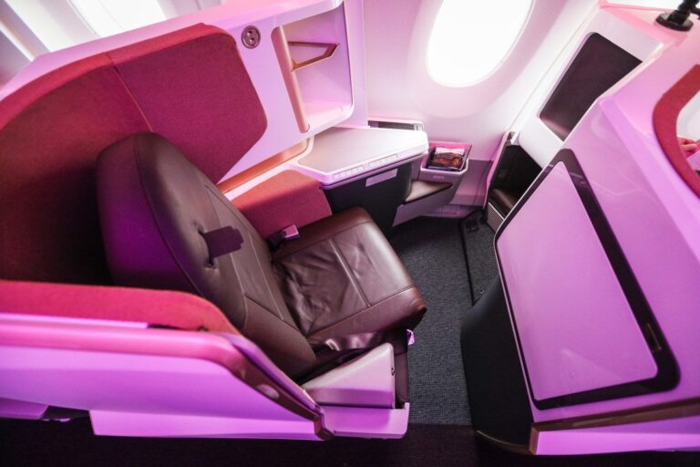 Los mejores asientos de clase superior de Virgin Atlantic