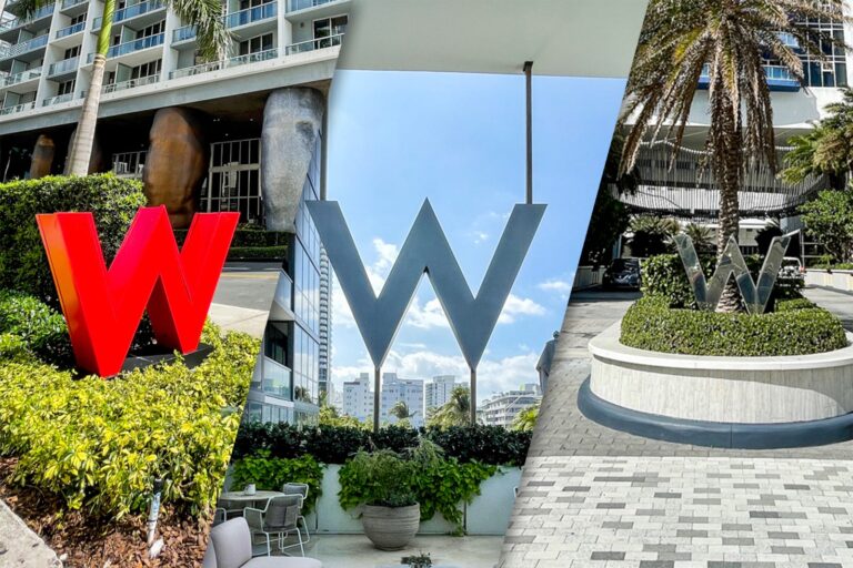 Comparación de los 3 hoteles W del sur de Florida
