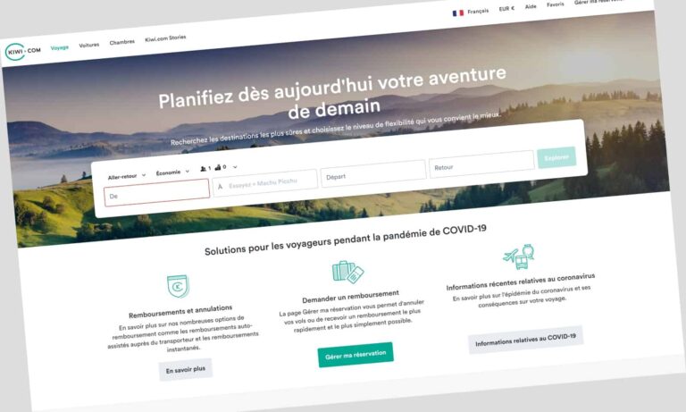 Código promocional Kiwi.com: 20 € de descuento en billetes de avión