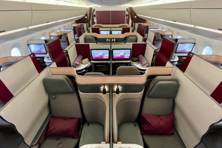 Cómo reservar Qsuites de Qatar a África con millas AAdvantage