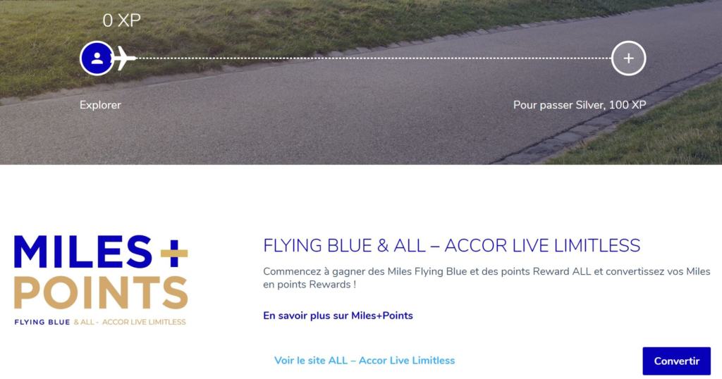 Convierta millas volando azul en puntos de recompensas el club Accorhotels
